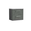 Nuie Arno 2 Drawer Wall Hung Vanity Unit With Worktop – 600mm, 800mm & 1200mm, photo 8