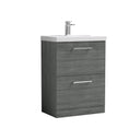 Nuie Arno 2 Drawer Floor Standing Vanity Unit With Basin – 600mm & 800mm, photo 8