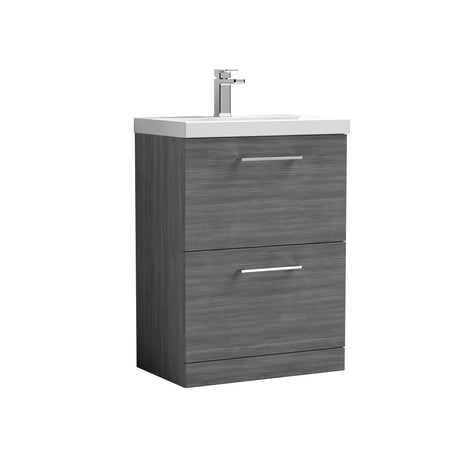 Nuie Arno 2 Drawer Floor Standing Vanity Unit With Basin – 600mm & 800mm, photo 8