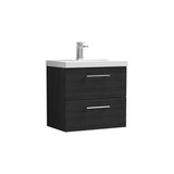 Nuie Arno 2 Drawer Wall Hung Vanity Unit With Basin – 600mm & 800mm, photo 9