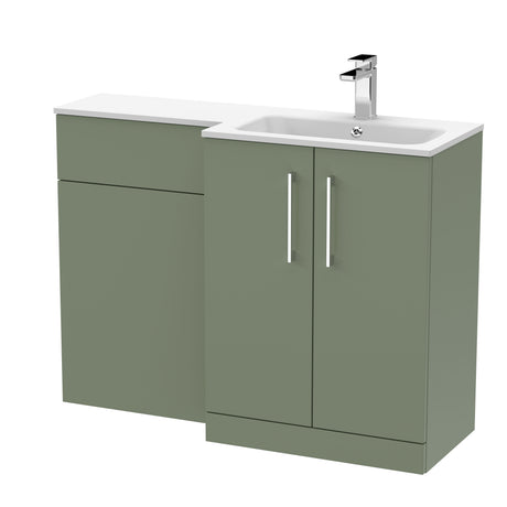 Nuie Arno 1100mm 2 Door Floor Standing Combination Vanity & WC Unit With L-Shaped Basin, photo 19
