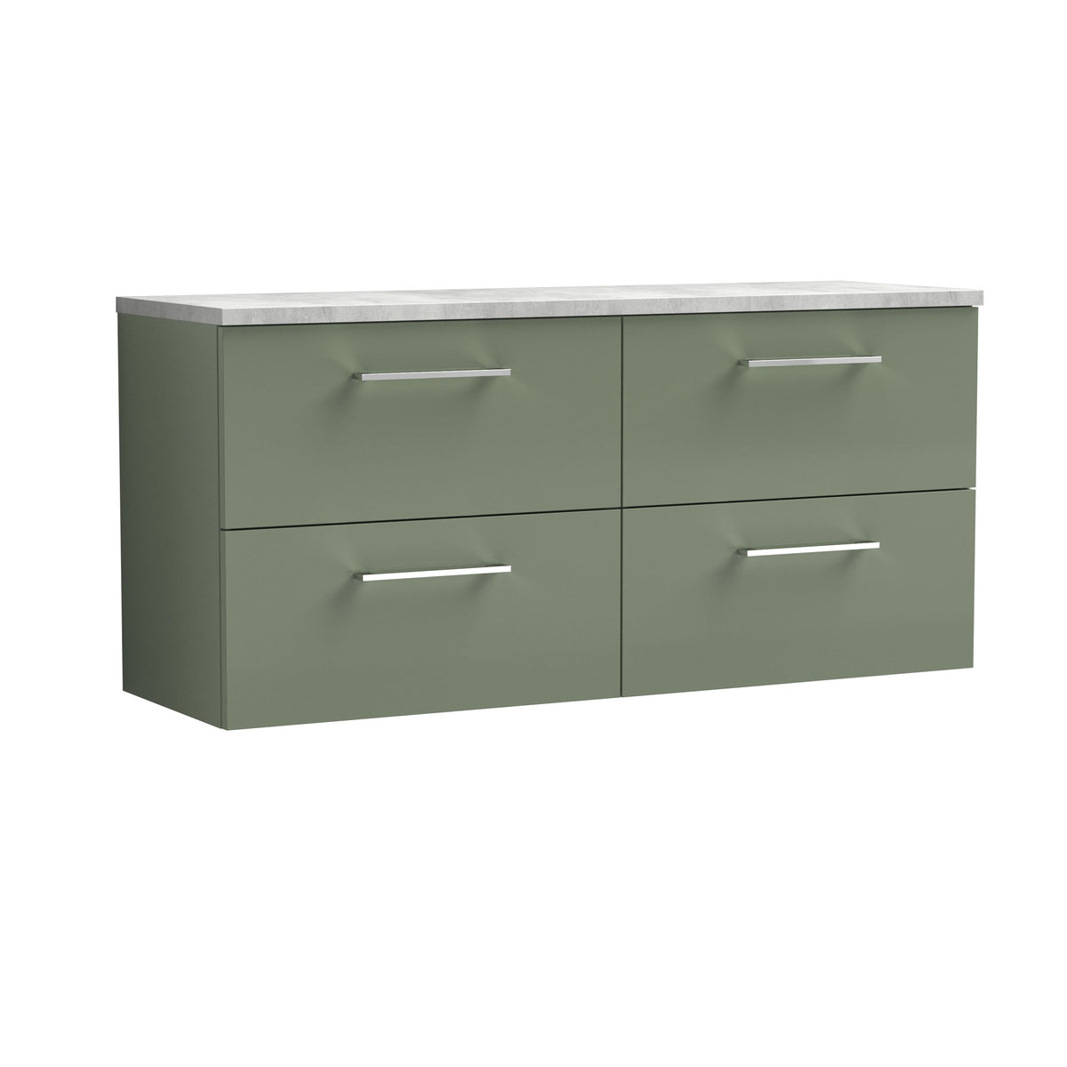Nuie Arno 1200mm 4 Drawer Wall Hung Vanity Unit With Worktop, photo 10