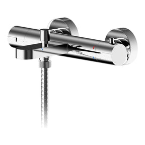 Nuie Arvan Wall Mounted Bath Shower Mixer – Chrome, photo 2