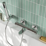 Nuie Arvan Wall Mounted Bath Shower Mixer – Chrome, photo 4