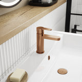 Nuie Arvan Mono Basin Mixer With Push Button Waste