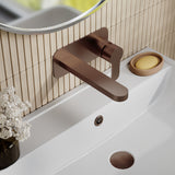 Nuie Arvan Tap Hole Basin Mixer With Plate – Brushed Bronze, photo 4