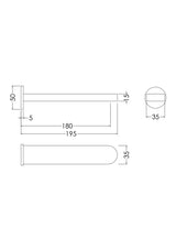 Nuie Arvan Bath Mixer – Chrome, photo 3