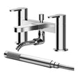 Nuie Arvan Deck Mounted Bath Shower Mixer With Kit – Chrome, photo 2