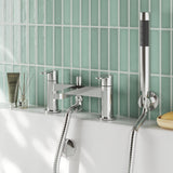 Nuie Arvan Deck Mounted Bath Shower Mixer With Kit – Chrome