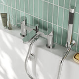 Nuie Arvan Deck Mounted Bath Shower Mixer With Kit – Chrome, photo 4