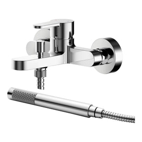 Nuie Arvan Wall Mounted Bath Shower Mixer With Kit – Chrome, photo 2
