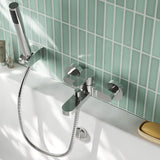 Nuie Arvan Wall Mounted Bath Shower Mixer With Kit – Chrome, photo 4