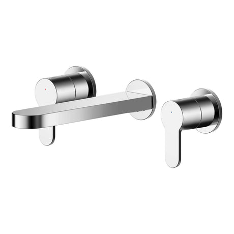 Nuie Arvan 3 Tap Hole Wall Mounted Basin Mixer – Chrome, photo 2