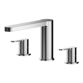 Nuie Arvan 3 Tap Hole Bath Filler Deck Mounted Bath Filler Tap Hole Bath – Chrome