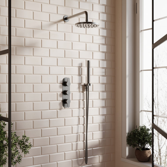 Nuie Arvan Triple Thermostatic Shower Valve