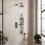 Nuie Arvan Twin Thermostatic Shower Valve With Diverter