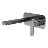 Nuie Arvan Brushed Wall Mounted 2 Tap Hole Pewter Basin Mixer – Brushed Pewter, photo 2