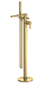 Nuie Arvan Freestanding Bath Shower Mixer – Chrome, Brushed Pewter or Brushed Brass, photo 4