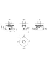 Nuie Arvan Thermostatic Temperature Control Shower Valve – Chrome, photo 2