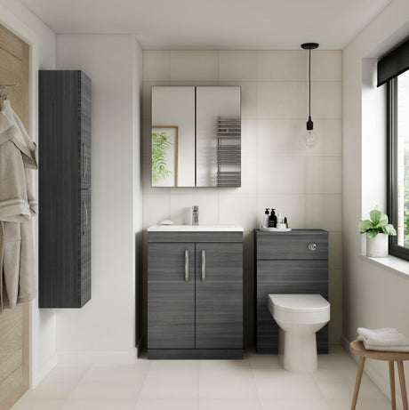 Nuie Athena 2 Door Floor Standing Vanity Unit With Basin – 500mm & 600mm