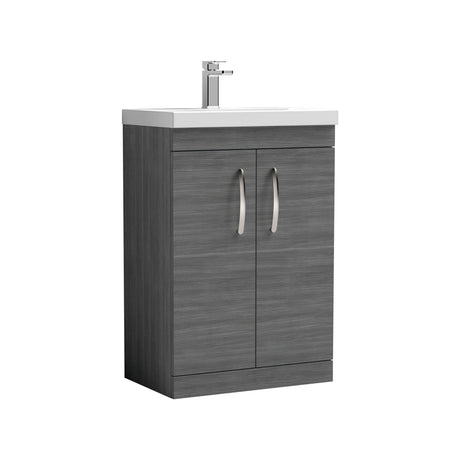 Nuie Athena 2 Door Floor Standing Vanity Unit With Basin – 500mm & 600mm, photo 2