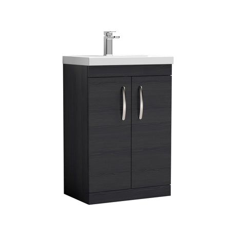 Nuie Athena 2 Door Floor Standing Vanity Unit With Basin – 500mm & 600mm, photo 3