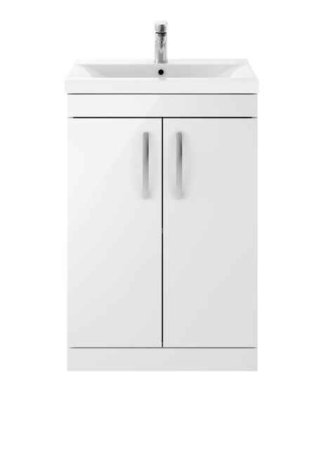 Nuie Athena 2 Door Floor Standing Vanity Unit With Basin – 500mm & 600mm, photo 4