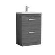 Nuie Athena 2 Drawer Floor Standing Vanity Unit With Basin – 600mm & 800mm, photo 2