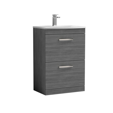 Nuie Athena 2 Drawer Floor Standing Vanity Unit With Basin – 600mm & 800mm, photo 8