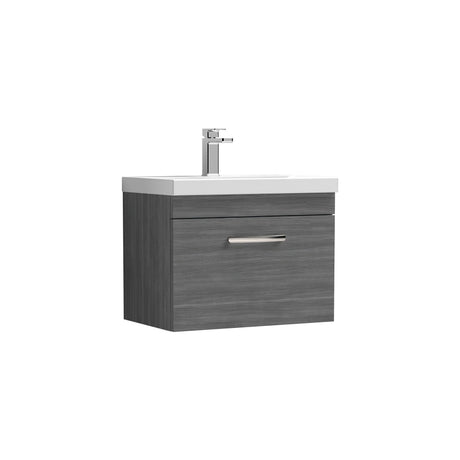 Nuie Athena 1 Drawer Wall Hung Vanity Unit With Basin – 500mm, 600mm & 800mm, photo 7