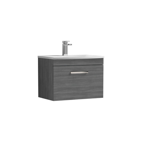 Nuie Athena 1 Drawer Wall Hung Vanity Unit With Basin – 500mm, 600mm & 800mm, photo 8