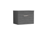 Nuie Athena 1 Drawer Wall Hung Vanity Unit With Worktop – 500mm, 600mm & 800mm, photo 8