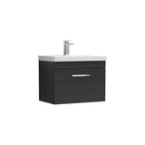 Nuie Athena 1 Drawer Wall Hung Vanity Unit With Basin – 500mm, 600mm & 800mm, photo 3