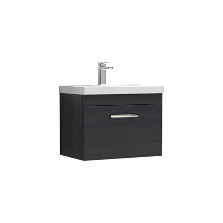 Nuie Athena 1 Drawer Wall Hung Vanity Unit With Basin – 500mm, 600mm & 800mm, photo 3
