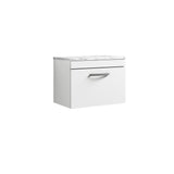 Nuie Athena 1 Drawer Wall Hung Vanity Unit With Worktop – 500mm, 600mm & 800mm, photo 4