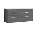 Nuie Athena 1200mm 4 Drawer Wall Hung Vanity Unit With Worktop, photo 2