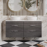 Nuie Athena 1200mm 4 Drawer Wall Hung Vanity Unit With Worktop