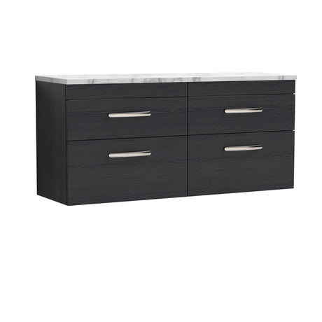 Nuie Athena 1200mm 4 Drawer Wall Hung Vanity Unit With Worktop, photo 3