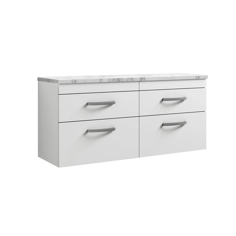 Nuie Athena 1200mm 4 Drawer Wall Hung Vanity Unit With Worktop, photo 4