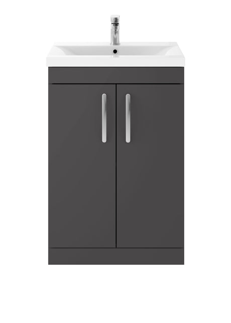 Nuie Athena 2 Door Floor Standing Vanity Unit With Basin – 500mm & 600mm, photo 5