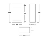 Kartell K-VIT Atlantis 500mm L-Shaped Waterproof WC Unit – White Gloss (ATL500LSWC)
