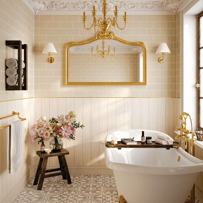 Naturepanel Grained Angora Grey Shiplap Bathroom Wall Panel, photo 3