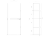 Kartell K-VIT Atlantis Waterproof Wall Mounted Tall Unit (ATL1200TU)