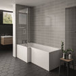 Kartell K-VIT Elite L-shaped shower bath, left hand