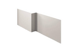 Kartell K-VIT Elite L-Shaped Shower Bath Front Panel 1800mm-White Gloss (BAT157EL)
