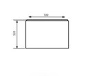 Kartell K-VIT Elite L-Shaped Shower Bath End Panel 700mm-White Gloss (BAT170EO)