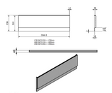 Kartell K-VIT Supastyle 1700mm Front Panel- White Gloss (BAT212SU)