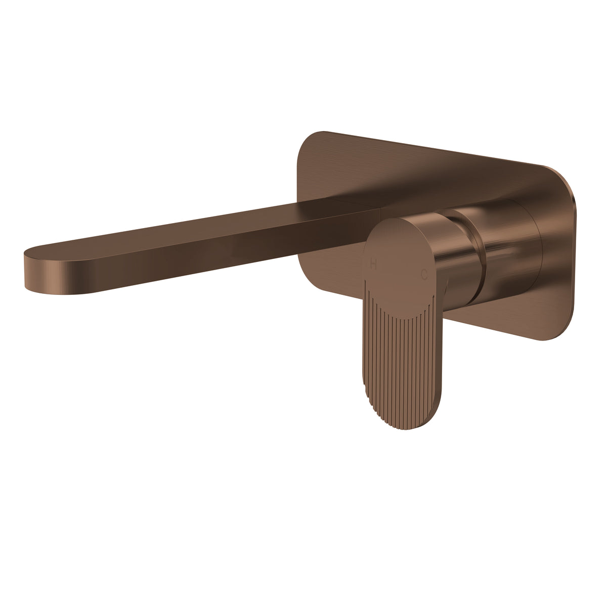 Nuie Cyprus 2 Tap Hole Basin Mixer With Plate – Brushed Bronze, photo 2