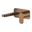 Nuie Binsey 2 Tap Hole Basin Mixer With Plate – Brushed Bronze