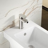Nuie Binsey Mono Bidet Mixer and Pop Up Waste – Chrome, photo 4